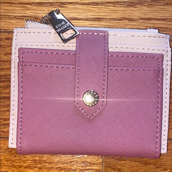 STEVE madden Two-Tone Pink and Beige Wallet - Picture 1 of 4